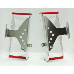 Protections de radiateurs en aluminium avec entretoises rouges pour Honda CRF450R 2