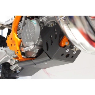 Sabot noir en plastique PEHD avec protection de biellette pour KTM - Husqvarna 250 / 300 2T 2