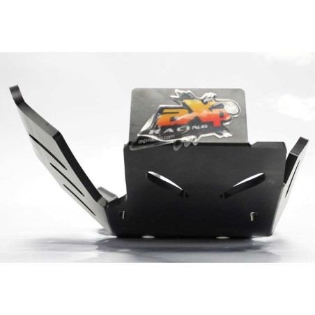 Black HDPE plastic skid plate for KTM 250 - 300 Enduro