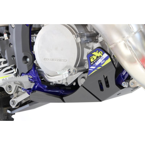 Côté droit du sabot noir en plastique PEHD avec protection de biellette pour Sherco 250 - 300 2T