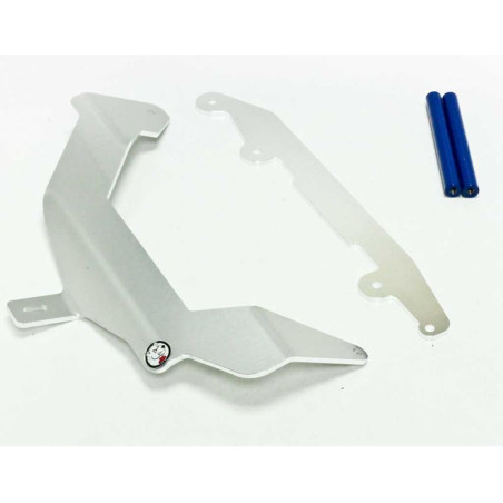 Protections de radiateurs en aluminium avec entretoises bleues pour Yamaha WRR250 - WR250X