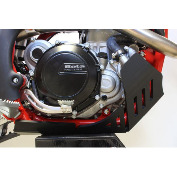 Côté droit du sabot noir en plastique PEHD avec protection de biellette pour Beta Enduro 4T