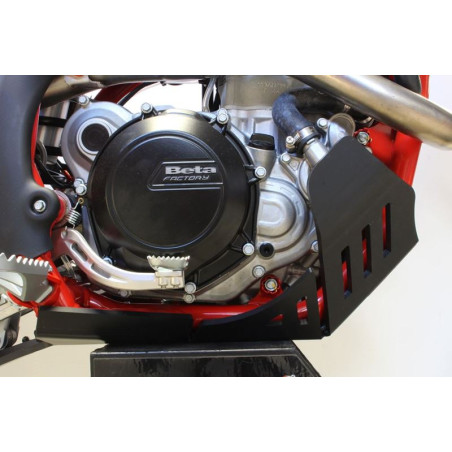 Côté droit du sabot noir en plastique PEHD avec protection de biellette pour Beta Enduro 4T