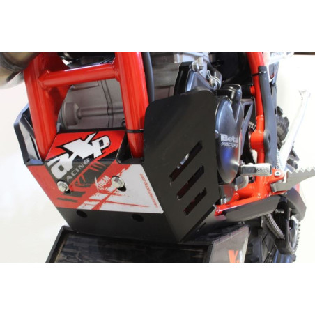 Côté gauche du sabot noir en plastique PEHD avec protection de biellette pour Beta Enduro 4T