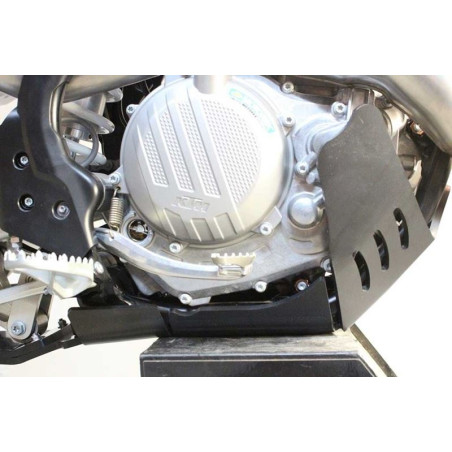 Côté droit du sabot noir en plastique PEHD avec protection de biellette pour KTM - Husqvarna 450 / 501
