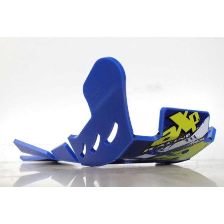 Sabot bleu en plastique PEHD avec protection de biellette pour Sherco 250 - 300SEFR