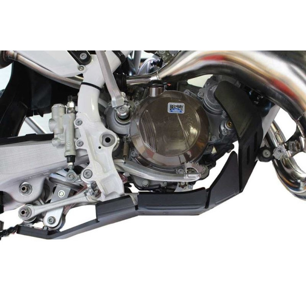 Côté droit du sabot en plastique PEHD avec protection de biellette pour Kawasaki KTM - Husqvarna 125 / 150 2T