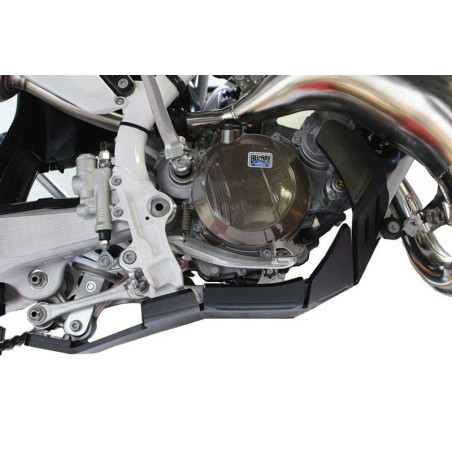 Côté droit du sabot en plastique PEHD avec protection de biellette pour Kawasaki KTM - Husqvarna 125 / 150 2T