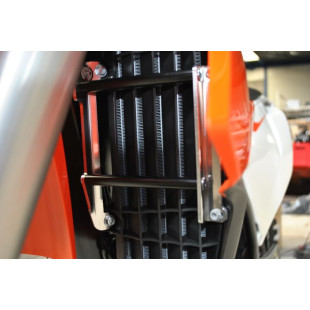 Protections de radiateurs en aluminium avec entretoises noires pour Husqvarna et KTM