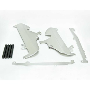Protections de radiateurs en aluminium avec entretoises noires pour Suzuki RMZ250