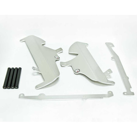 Protections de radiateurs en aluminium avec entretoises noires pour Suzuki RMZ250
