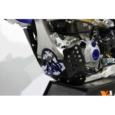 Left side of the black HDPE plastic skid plate for Yamaha YZ450F - WR450F