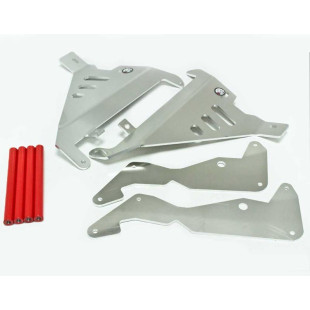 Protections de radiateurs en aluminium avec entretoises rouges pour Honda CRF250R