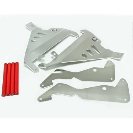 Protections de radiateurs en aluminium avec entretoises rouges pour Honda CRF250R