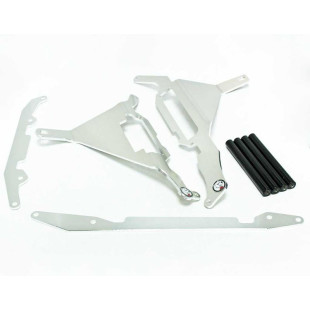 Protections de radiateurs en aluminium avec entretoises noires pour Kawasaki KX250F