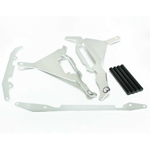 Protections de radiateurs en aluminium avec entretoises noires pour Kawasaki KX250F