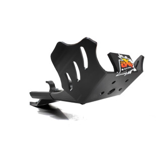 Sabot noir en plastique PEHD avec protection de biellette pour GasGas - KTM - Husqvarna enduro 2T