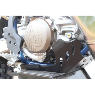 Sabot noir en plastique PEHD avec protection de biellette pour GasGas - KTM - Husqvarna enduro 2T 2
