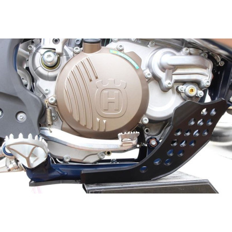 Right side of the black 6mm HDPE plastic skid plate for GasGas - KTM - Husqvarna 250/300 2T