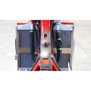 Protections de radiateurs en aluminium avec entretoises rouges pour GasGas EC250 - EC300 - EC300 Ranger