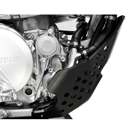 Right side of the black HDPE plastic skid plate for Yamaha YZ250F - Fantic XE250F