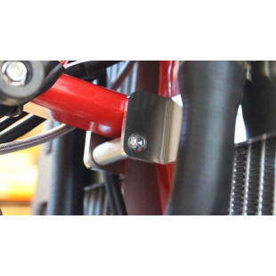 Protections de radiateurs en aluminium avec entretoises rouges pour GasGas EC250 - EC300 - EC300 Ranger 2