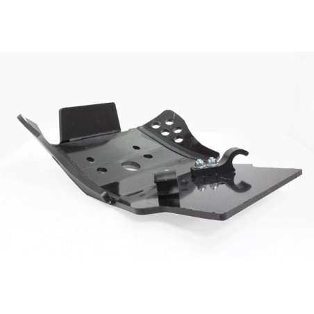 Vue arrière du sabot noir en plastique PEHD 6mm pour Yamaha YZ85