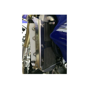 Protections de radiateurs en aluminium avec entretoises bleues pour Yamaha YZ125 2