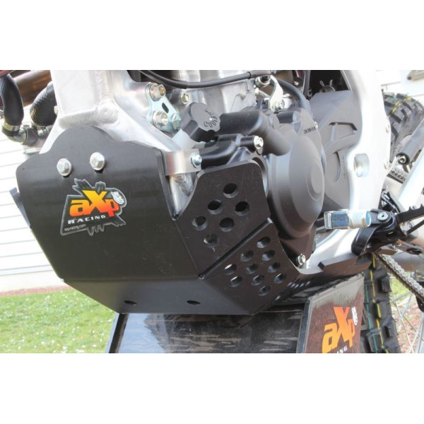 Côté gauche du sabot noir en plastique PEHD avec protection de biellette pour Honda CRF450L - CRF450XR