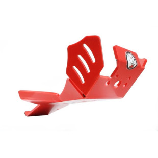 Sabot rouge en plastique PEHD avec protection de biellette pour Beta 250RR - 300RR