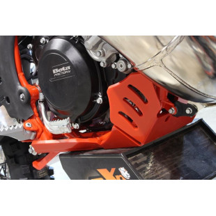 Sabot rouge en plastique PEHD avec protection de biellette pour Beta 250RR - 300RR 2