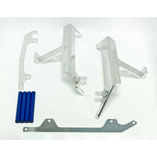 Protections de radiateurs en aluminium avec entretoises bleues pour Yamaha YZ250 - YZ250X
