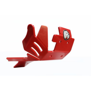 Sabot rouge en plastique PEHD avec protection de biellette pour GasGas EC250 - EC300