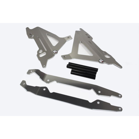Protections de radiateurs en aluminium avec entretoises noires pour TM Racing 250 - 300EN