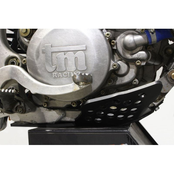 Côté droit du sabot en plastique noir PEHD 6mm pour TM Racing 250 - 300