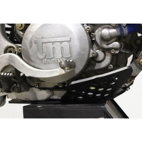 Côté droit du sabot en plastique noir PEHD 6mm pour TM Racing 250 - 300