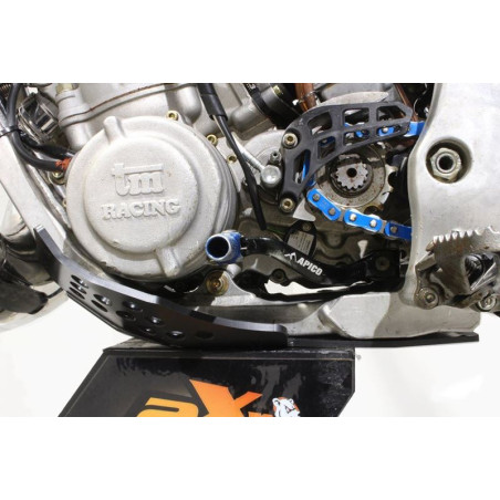 Côté gauche du sabot en plastique noir PEHD 6mm pour TM Racing 250 - 300