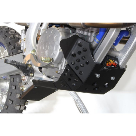 Côté droit du sabot noir en plastique PEHD avec protection de biellette pour TM Racing 250Fi - 300Fi