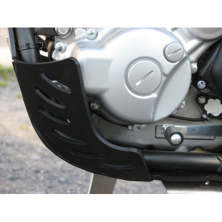 Côté gauche du sabot noir en plastique PEHD 6mm pour Yamaha WR250R - WR250X