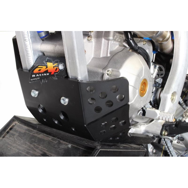 Côté gauche du sabot noir en plastique PEHD avec protection de biellette pour TM Racing 250Fi - 300Fi