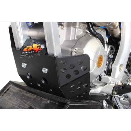Côté gauche du sabot noir en plastique PEHD avec protection de biellette pour TM Racing 250Fi - 300Fi