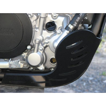 Right side of the 6mm black HDPE plastic skid plate for Yamaha WR250R - WR250X