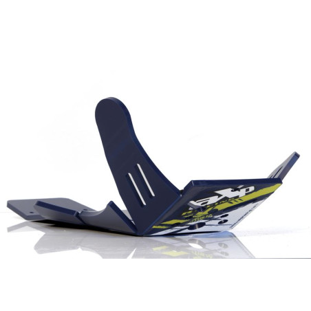 Sabot bleu en plastique PEHD avec protection de biellette pour Husqvarna FC250 - FC350