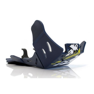 Sabot bleu en plastique PEHD avec protection de biellette pour Husqvarna FE250 - FE350