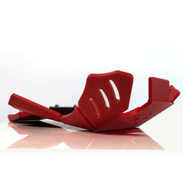 Sabot rouge en plastique PEHD avec protection de biellette pour Beta 250RR - 300RR