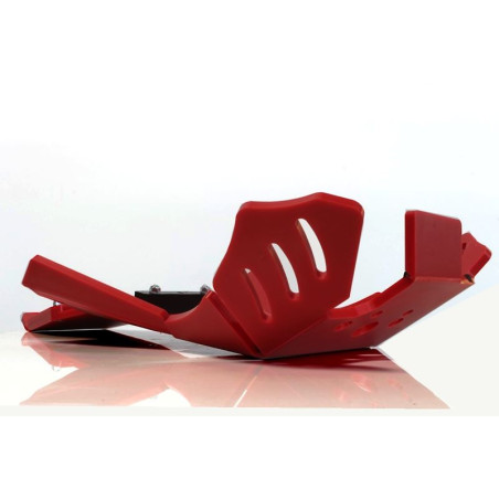 Sabot rouge en plastique PEHD avec protection de biellette pour Beta 250RR - 300RR