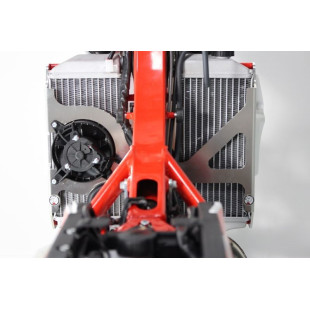 Protections de radiateurs en aluminium avec entretoises rouges pour Beta 125RR - 200RR - 250RR - 300RR 2