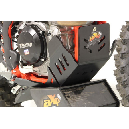 Côté droit du sabot noir en plastique PEHD avec protection de biellette pour Beta enduro 4T