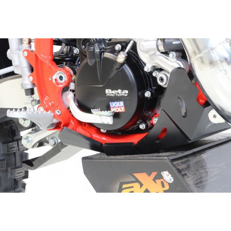 Right side of the HDPE plastic skid plate with linkage guard for Beta 125RR - 200RR