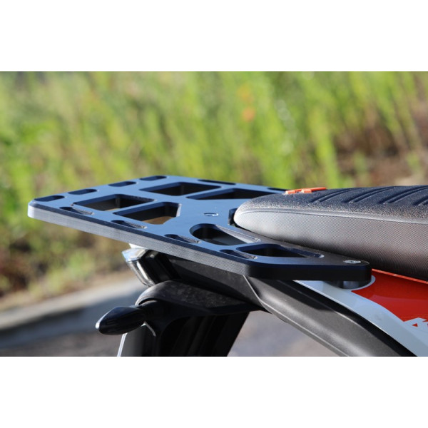 Right view of the rear rack in HDPE plastic 15mm for KTM 390 Adventure
